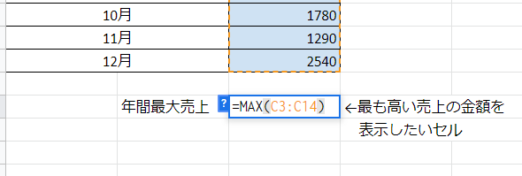 MAX関数のイメージ